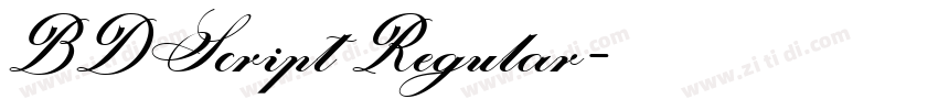 BDScript Regular字体转换 BDScript Regular字体转换